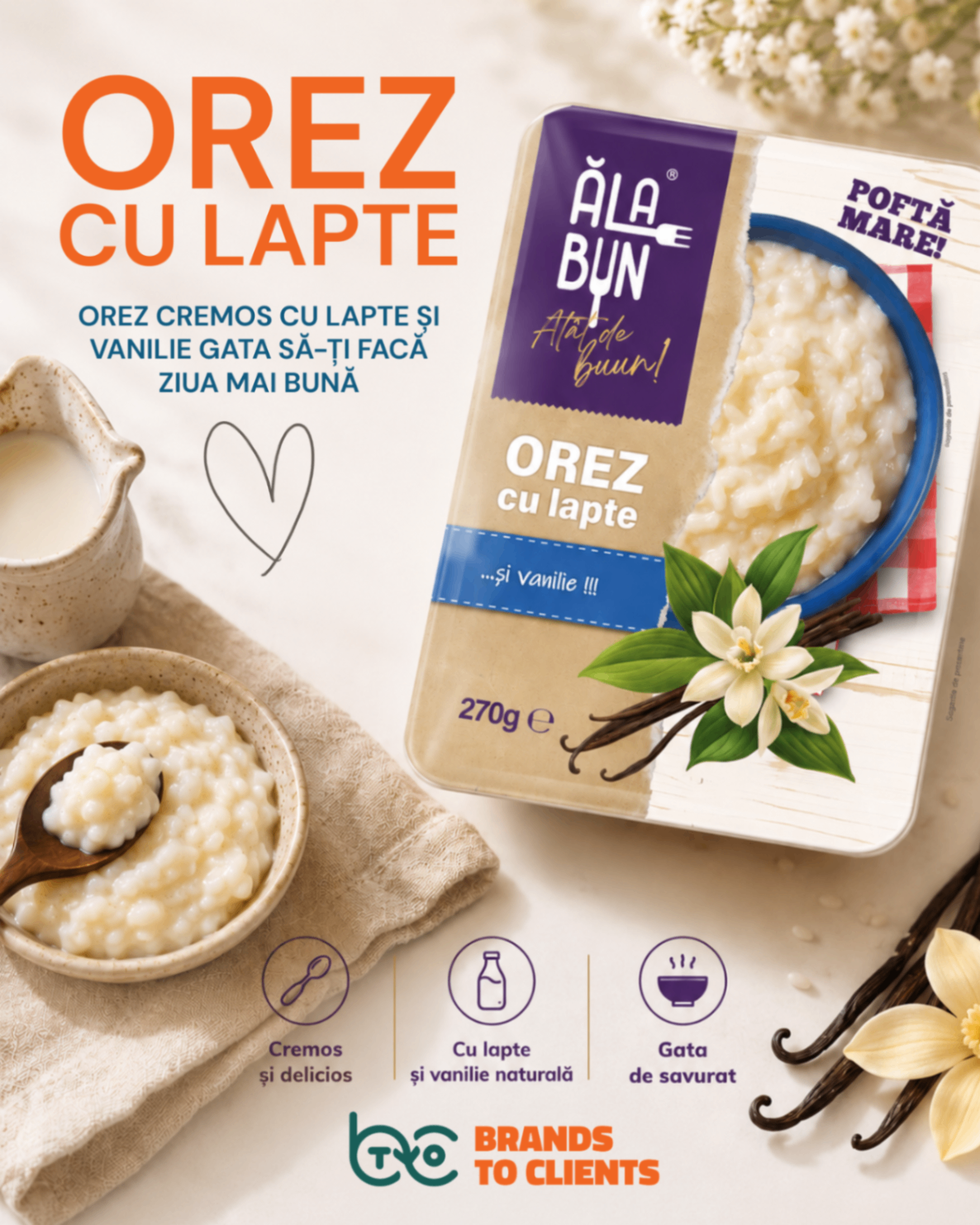 Orez cu lapte Ala Bun