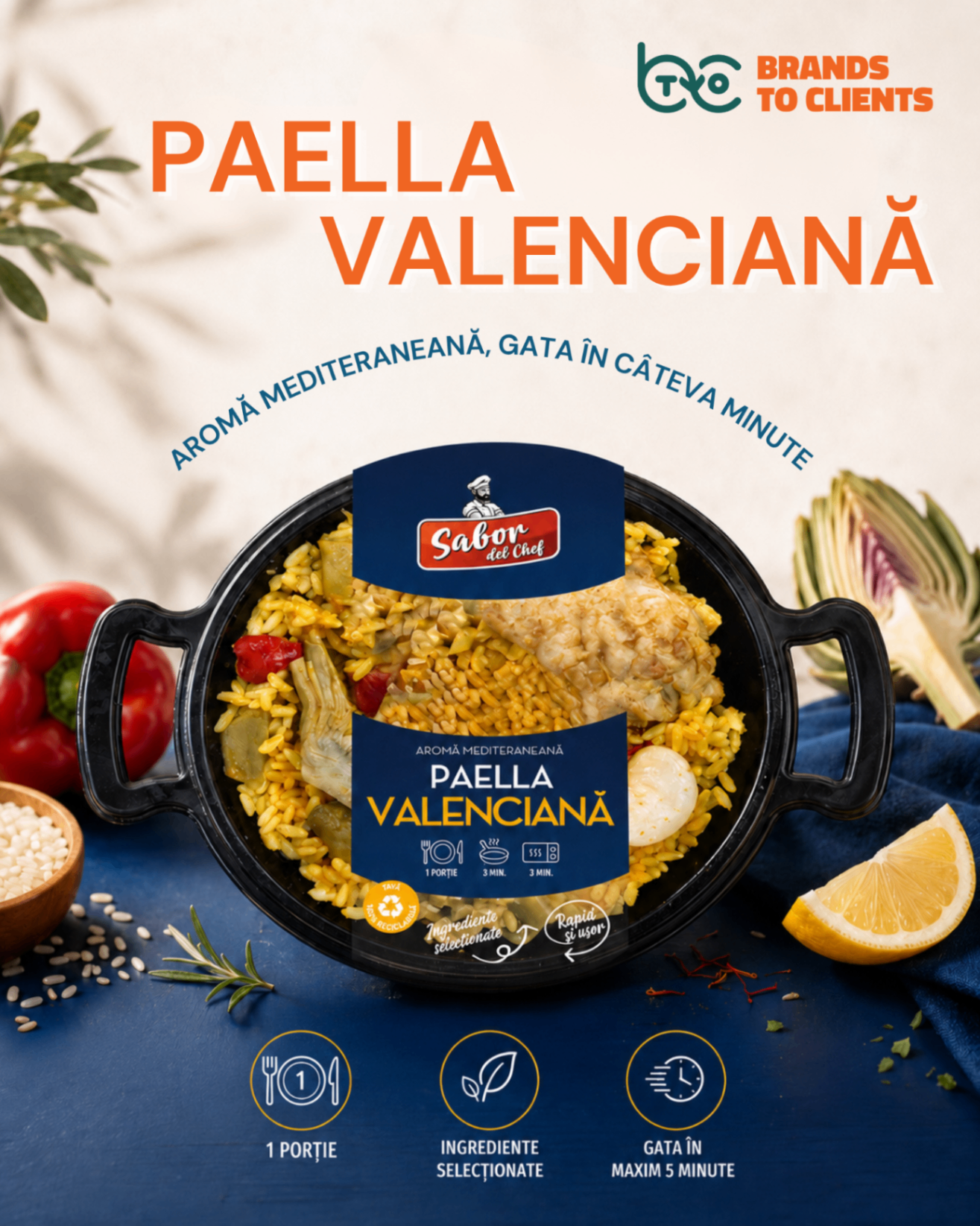 Paella Valenciană, Sabor del Chef